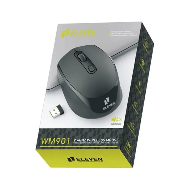 موس بیسیم مدل M901 برند ELEVEN الون  مشکی - گارانتی رایان اروند