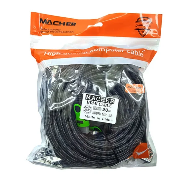 کابل HDMI مدل MR-95 برند MACHER مچر متراژ 20