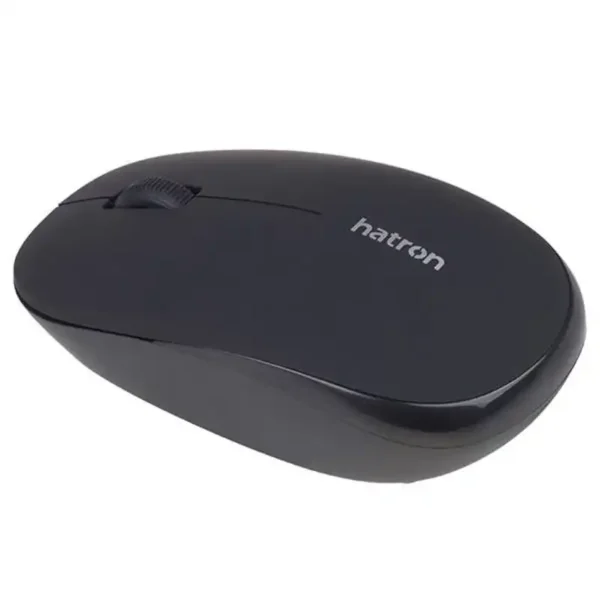 موس بیسیم مدل HMW105SL برند HATRON هترون مشکی - بی صدا - گارانتی فورتیم