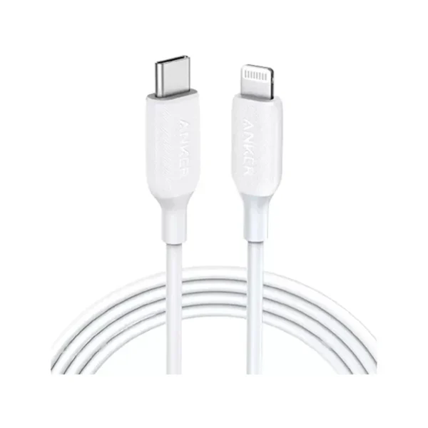 کابل شارژ TYPE C TO LIGHTNING مدل A8833H21 برند ANKER انکر  1.8 متر - سفید - گارانتی