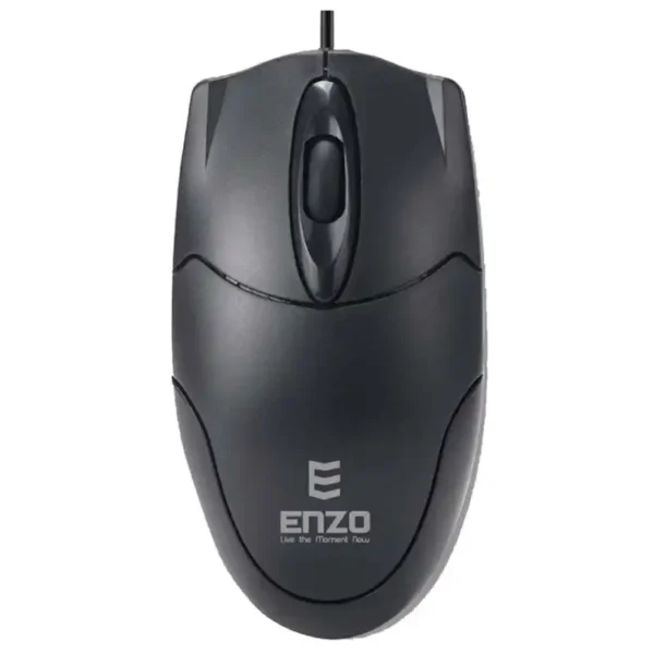 موس سیم دار مدل M90 برند ENZO انزو  مشکی - گارانتی انزو سرویس 12 ماه