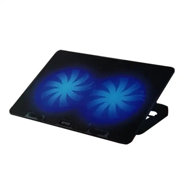 کول پد مدل LF-223 برند ENZO انزو  مشکی -  تنظیم ارتفاع - دو فن - گارانتی انزو سرویس