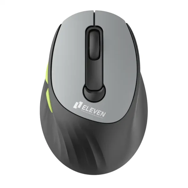موس بیسیم مدل M918 برند ELEVEN الون  مشکی - 6 کلید - بی صدا - گارانتی آروند