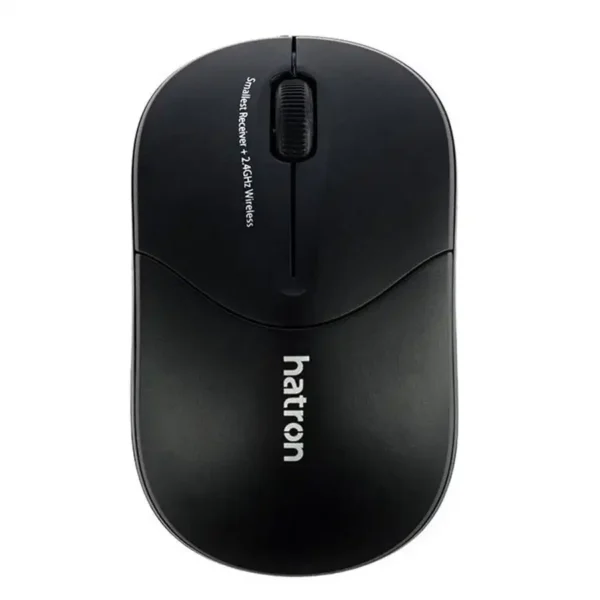 موس بیسیم مدل HMW321SL برند HATRON  هترون- مشکی-بیصدا- گارانتی فورتیم