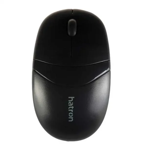 موس بیسیم مدل HMW360SL  برند HATRON هترون مشکی-بی صدا-گارانتی فورتیم