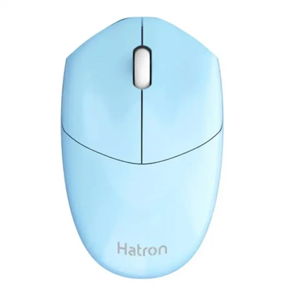 موس بیسیم مدل HMW398SL برند HATRON هترون-بی صدا-رنگ آبی-گارانتی فورتیم