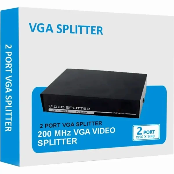 اسپلیتر  VGA  برند IFORTECH آیفورتک 2 پورت - 200MHZ  -