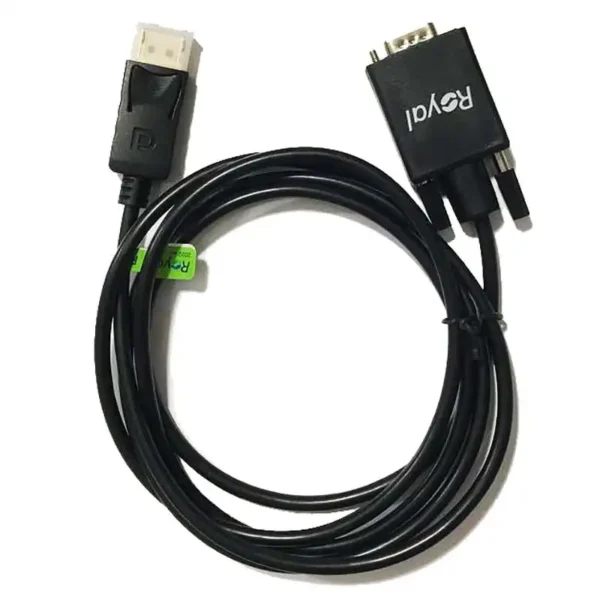 کابل DISPLAY TO VGA  برند ROYAL رویال  متراژ 1.8 - 1080P -