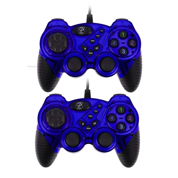 دسته بازی دوبل فانتزی مدل MX216N برند XP اکس پی  آبی