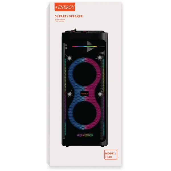 اسپیکر پارتی باکس مدل TITAN 2070 برند X-ENERGY  مشکی - گارانتی IPM