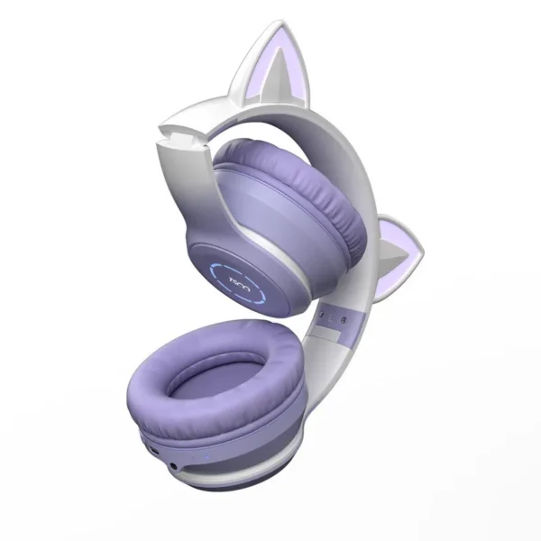 هدست بیسیم  شارژری مدل TH 5389 برند TSCO  تسکو  بنفش - گارانتی انزو سرویس 12 ماه