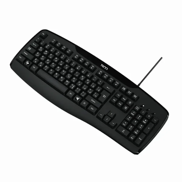 کیبورد سیم دار تک مدل TK 8043 برند TSCO تسکو  مشکی - گارانتی توسن سیستم