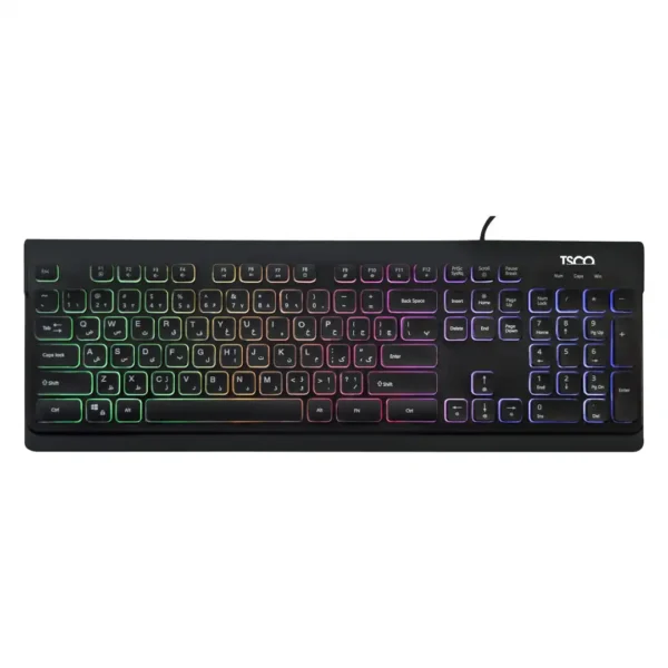 کیبورد سیم دارگیمینگ  مدل TK 8031 برند TSCO تسکو  مشکی - RGB - گارانتی توسن سیستم