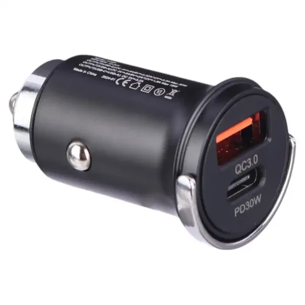 شارژر فندکی مدل X-530 برند X-ENERGY مشکی - 2 پورت - 30W - گارانتی IPM