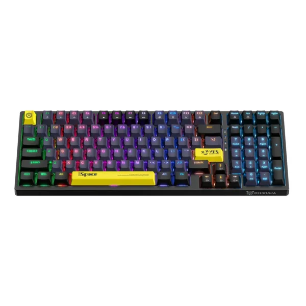 کیبورد سیم دار گیمینگ مدل G38 برند ONIKUMA اونیکوما  مشکی - مکانیکال قهوه ای - RGB - گارانتی سریر سرویس