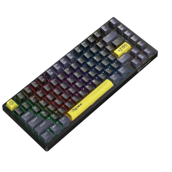 کیبورد سیم دار گیمینگ مدل G52 برند ONIKUMA اونیکوما  مشکی - مکانیکال قهوه ای - RGB - گارانتی سریر سرویس