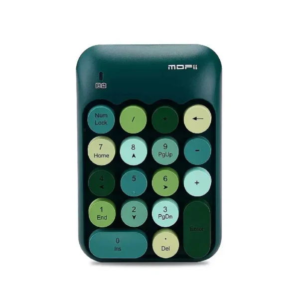کیبورد اعداد بیسیم مدل X910 برند MOFII سبز-فانتزی-150گرم-گارانتی سریر سرویس