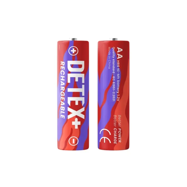 باتری قلم شارژی برند DETEX دی تکس 2 عددی - MAH2000