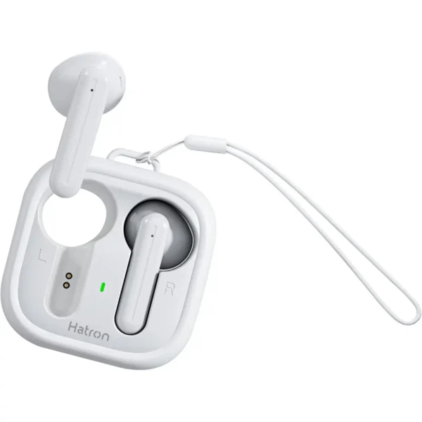 ایرپاد مدل HTW110H برند HATRON هترون سفید - PLAY TIME 3.5H - ABS - گارانتی فورتیم