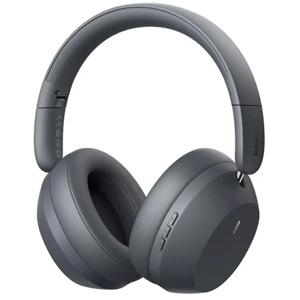 هدست بیسیم مدل BASS 35MAX برند BASEUS بیسوس خاکستری - DRIVE 40MM - 50H - FOLDABLE