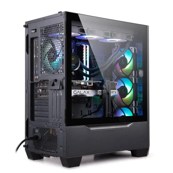 قاب کیس مدل GC4496 برند تسکو TSCO  درب شیشه ای+پاور پایین+FAN3+مشکی+RGB