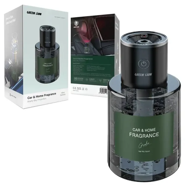 خوشبو کننده خودرو برند GREEN LION گرین لاین مشکی - WORKING TIME 4H - 160MIL - لمسی