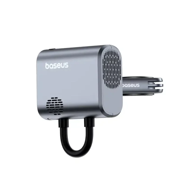 پمپ باد مدل BS-CG023 برند BASEUS بیسوس ABS+PC - 150PSI - MAH1750 - نقره ای