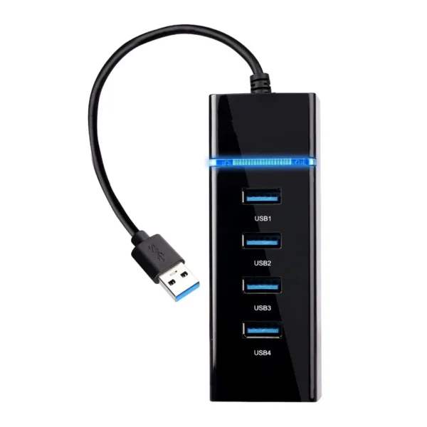 هاب USB3.0 برند GREAT گریت مشکی و آبی - 4 پورت - متراژ 1