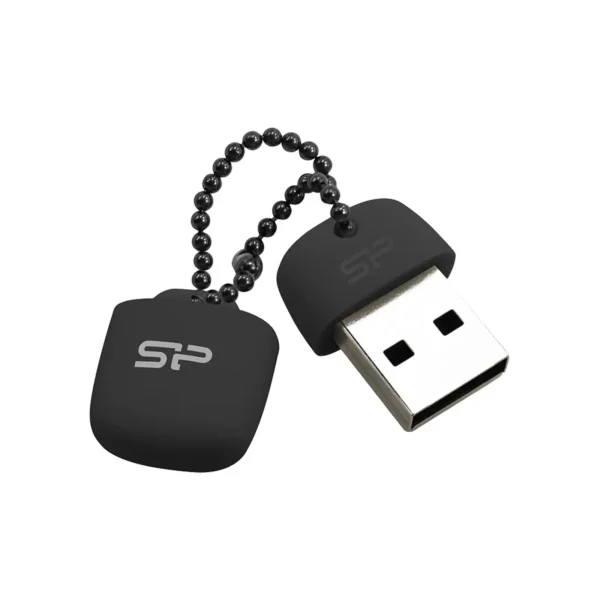 فلش مدل J07 برند SILICON POWER سیلیکون پاور  64GB - USB3.2 - مشکی - گارانتی متین