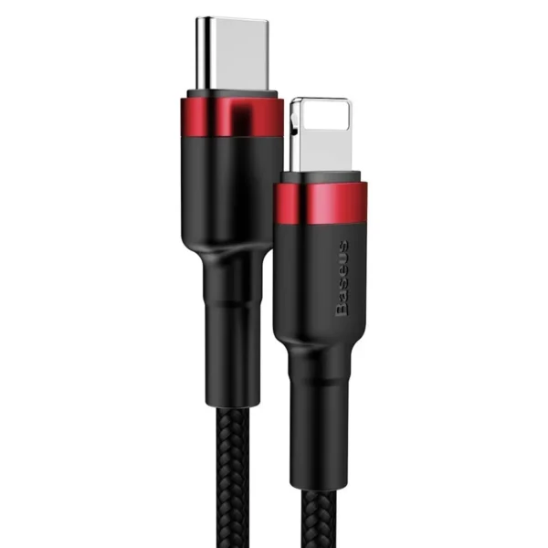 کابل شارژ TYPE C TO LIGHTNING مدل DURA برند BASEUS بیسوس متراژ 2 - کنفی - 20W -