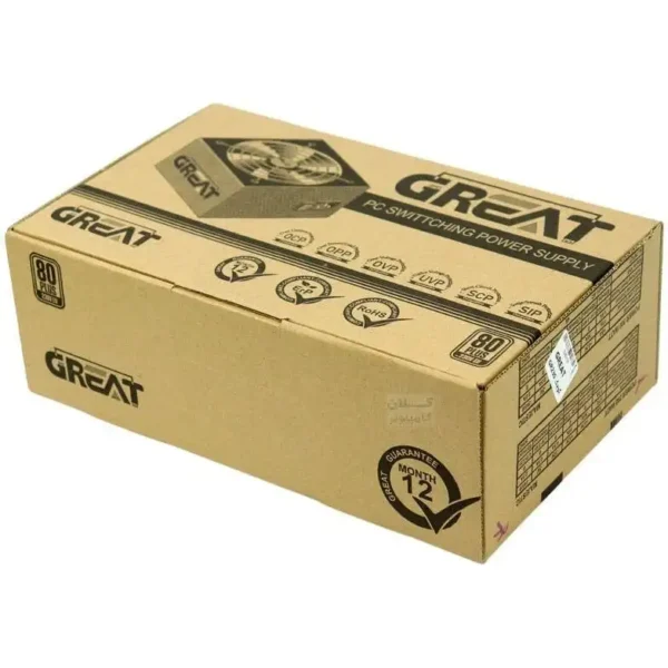 پاور کیس مدل GR-230 برند GREAT گریت  230W - پک خاکی