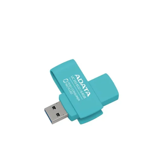 فلش مدل UC310 ECO برند ADATA 64GB - ابی - USB3.2 - گارانتی آونگ