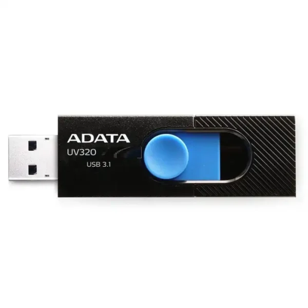 فلش مدل UV320 برند ADATA 64GB - مشکی - آبی - گارانتی اونگ