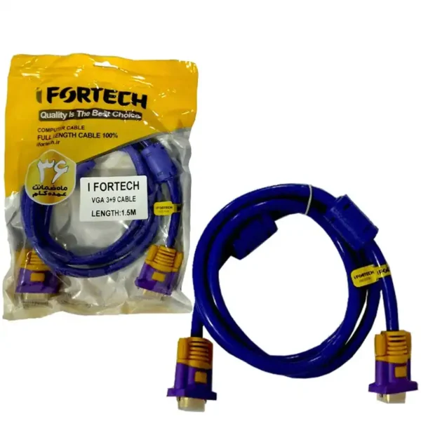کابل VGA  برند IFORTECH  متراژ 1.5 - 9*3
