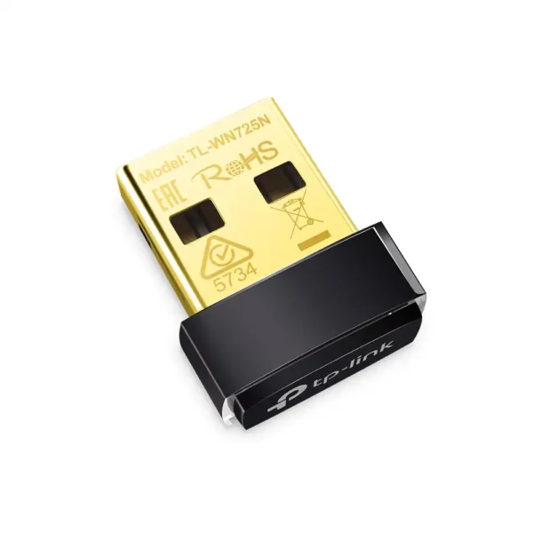 کارت شبکه بیسیم USB مدل TL-WN725N برند TP-LINK تی پی لینک سرعت 150 - گارانتی پانا