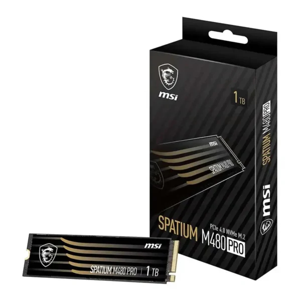 هارد SSD M.2 2280 NVMe 1TB SPATIUM M480 PRO برند MSI ام اس آی گارانتی ماتریکس