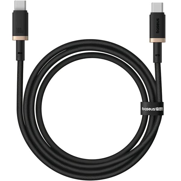 کابل شارژ TYPE C TO TYPE C مدل DURA  برند BASEUS بیسوس متراژ  1 - مشکی - کنفی - 240W