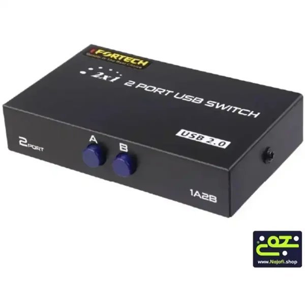 سوییچ پرینتر دستی برند IFORTECH دو پورت پک مقوایی