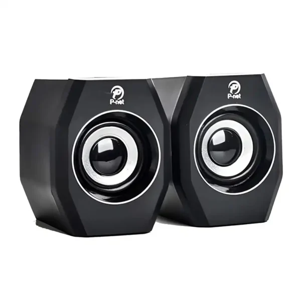اسپیکر دو تیکه لپ تاپ مدل A-101S برند P-NET پورت USB
