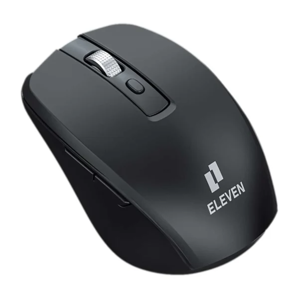 موس بیسیم مدل WM906 برند الون ELEVEN  بی صدا مشکی گارانتی رایان اروند 12 ماه