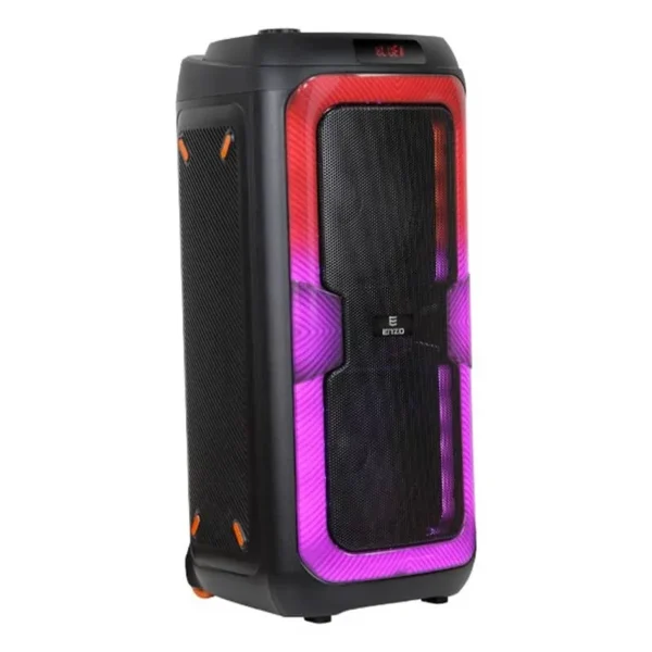 اسپیکر پارتی باکس مدل 810 برند ENZO انزو (50 وات+دو ساب 8 اینچ+باتری 3600MAH) گارانتی انزو سرویس