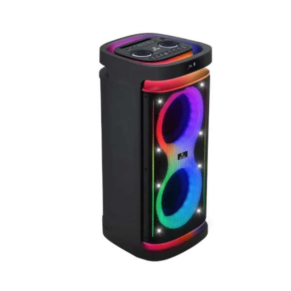 اسپیکر پارتی باکس مدل 860 برند ENZO انزو  (80 وات+دو ساب 8 اینچ+باتری7500MAH) گارانتی انزو سرویس