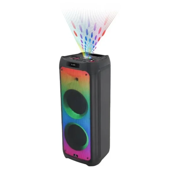 اسپیکر پارتی باکس مدل 1101 برند ENZO انزو (100 وات+دو ساب 10 اینچ+باطری 9000MAH) گارانتی انزو سرویس