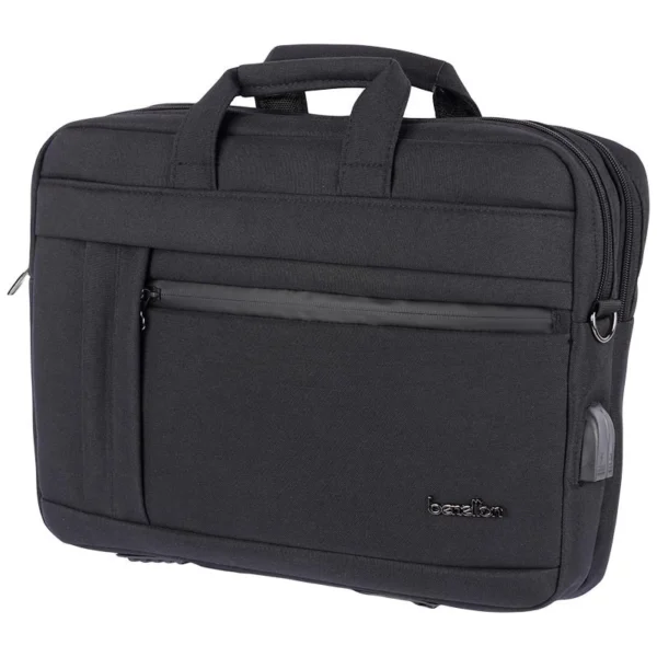 کیف لپ تاپ دستی مدل B091 برند BENETTONE مشکی - 15.6 اینچ