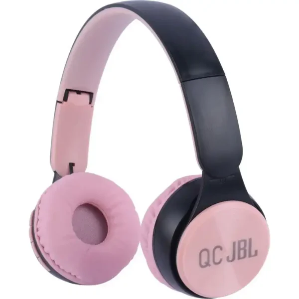هدست بلوتوث+رم برند JBL جی بی ال مدل QC580 رنگ صورتی+گارانتی تست+غیر اورجینال