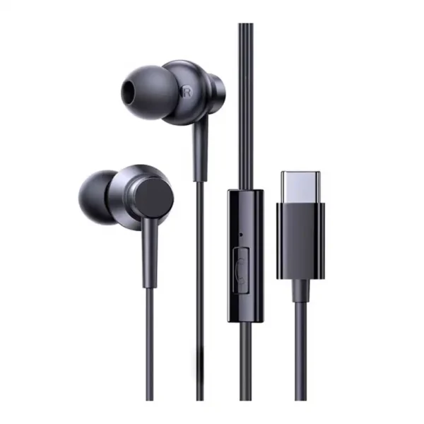 هندز فری سیم دار TYPE-C مدل ENCOK CZ11 برند BASEUS بیسوس - سری ژله ای مشکی - متراژ 1 - گارانتی آونگ