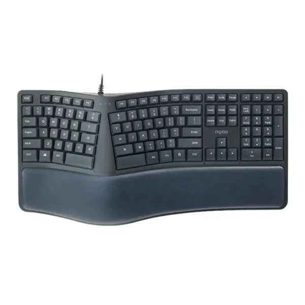کیبورد سیم دار مدل NK8800 برند RAPOO رپو +رنگ مشکی+گارانتی پانا