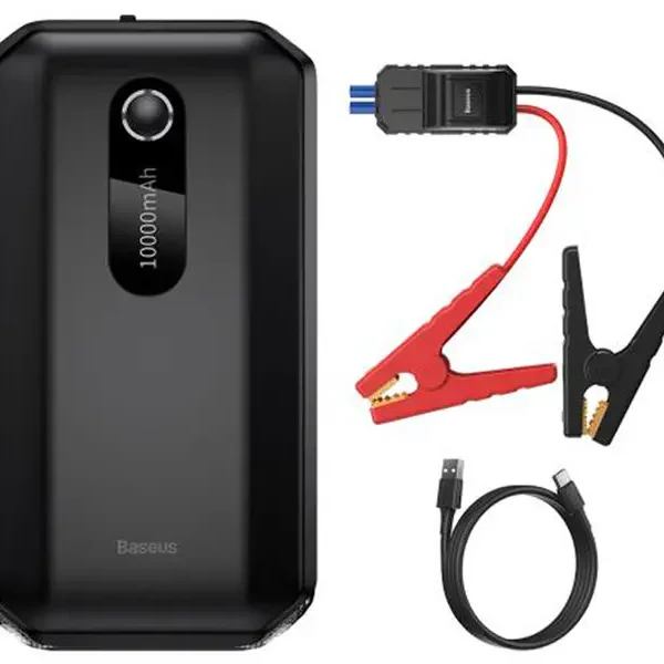 جامپ استارتر مدل SUPER ENERGY (BS-CH001) برند BASEUS بیسوس مشکی - MAH 10000 - گارانتی آونگ