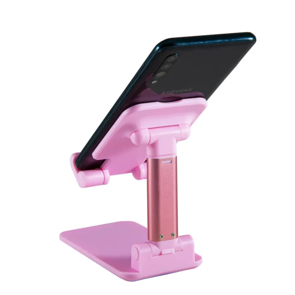 نگه دارنده تاشو موبایل مدل WMH002 برند ERGO ارگو صورتی-تاشو -تنظیم ارتفاع