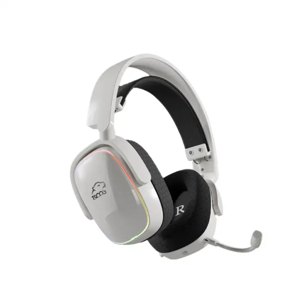 هدست گیم مدل GH5162 برند tSCO تسکو اتصال سه حالته(بلوتوث+جک3.5+دانگل USB برای اتصال 2.4G)+رنگ سفید+گارانتی توسن سیستم